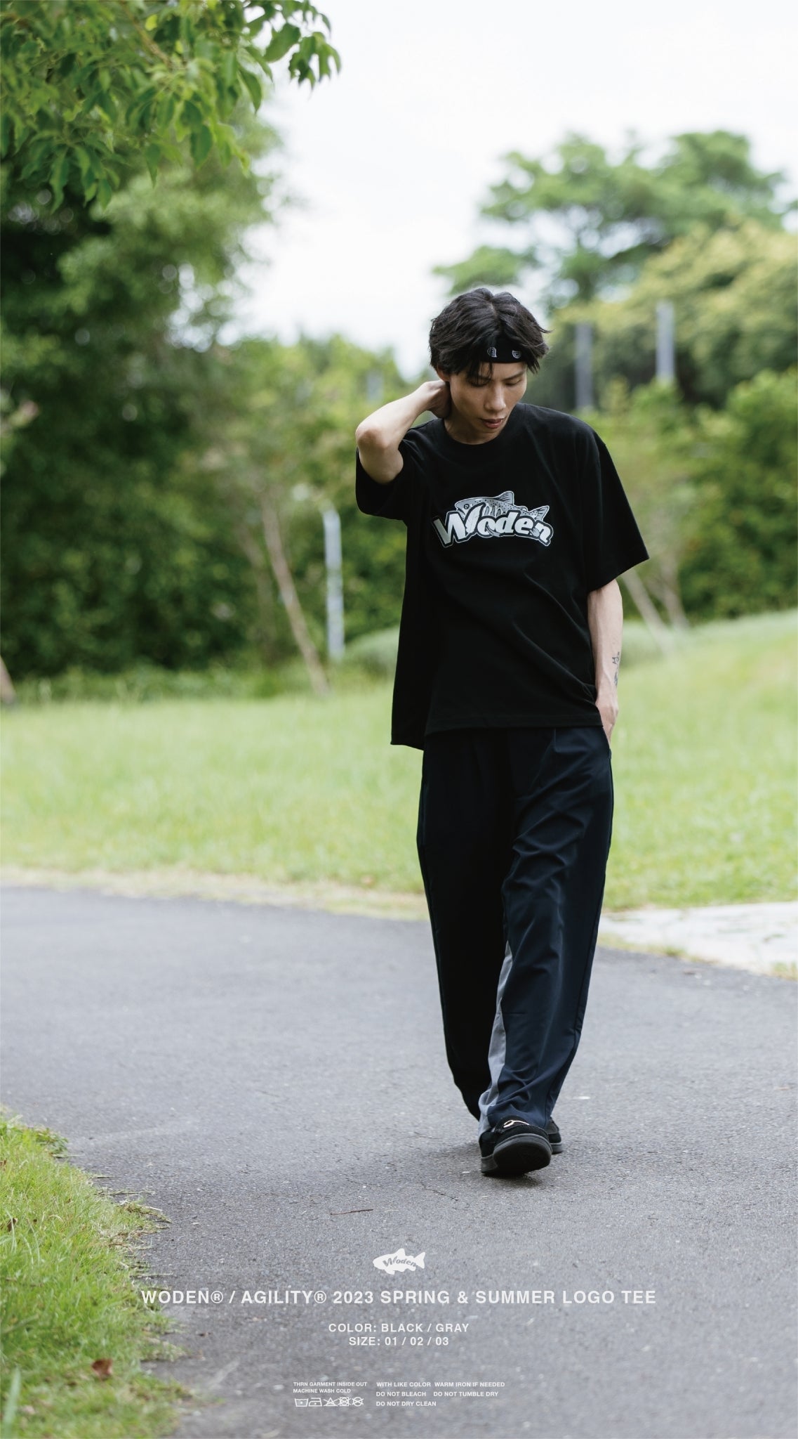 WODEN 23SS 065 WDxJKS Logo Tee 黑