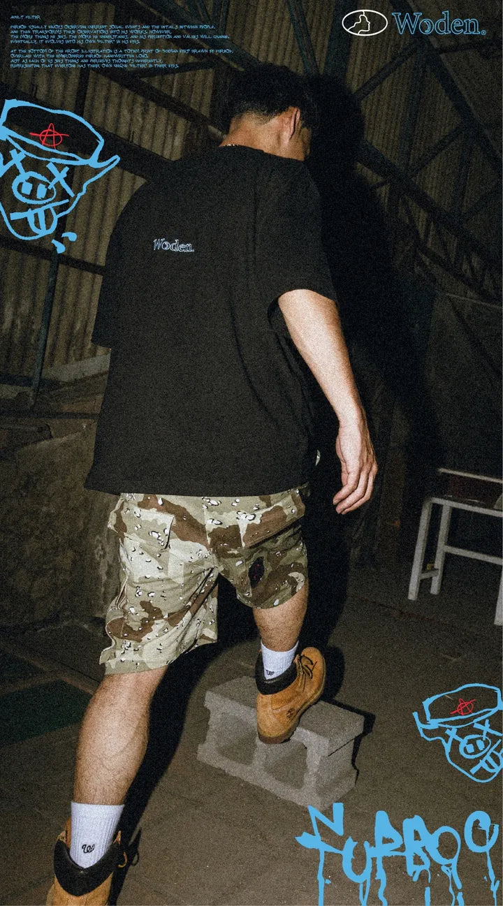 WODEN 2024 Spring & Summer 060 Furbo9 Face LOGO Tee