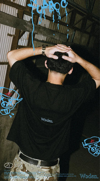WODEN 2024 Spring & Summer 060 Furbo9 Face LOGO Tee
