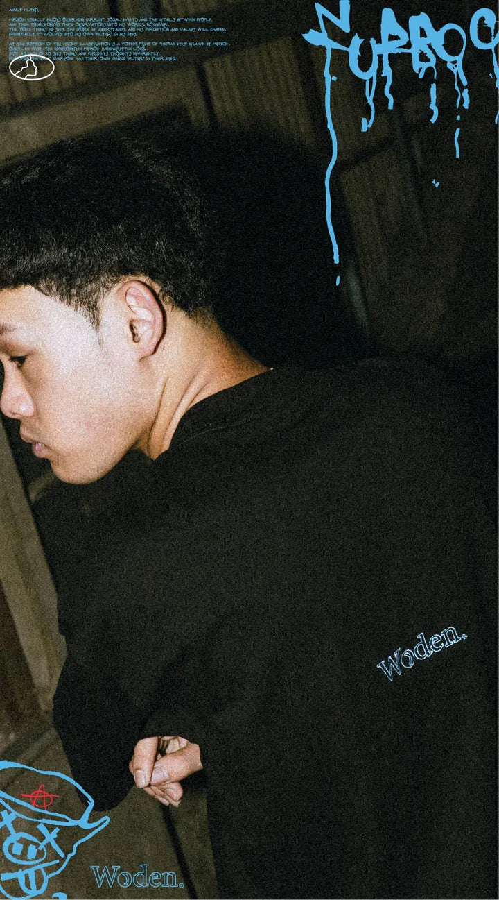 WODEN 2024 Spring & Summer 060 Furbo9 Face LOGO Tee