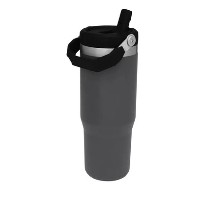 STANLEY 經典系列 IceFlow 手提吸管杯 0.88L - 曜石灰