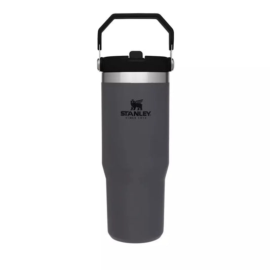 STANLEY 經典系列 IceFlow 手提吸管杯 0.88L - 曜石灰