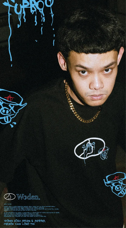 WODEN 2024 Spring & Summer 060 Furbo9 Face LOGO Tee