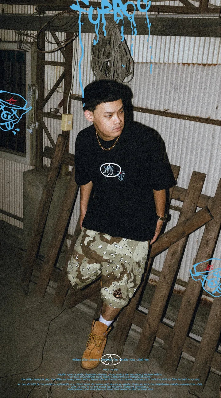 WODEN 2024 Spring & Summer 060 Furbo9 Face LOGO Tee
