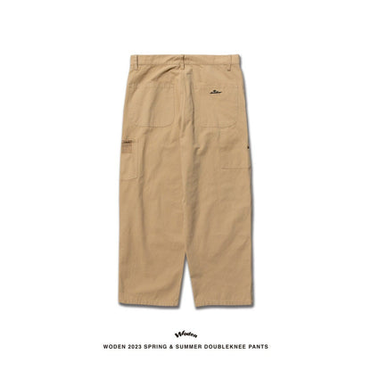 WODEN 2023 Spring & Summer 081 Double knee Pants 卡其款