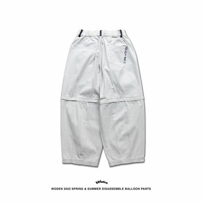 WODEN 2023 Spring & Summer 032 Disassemble Balloon pants 白