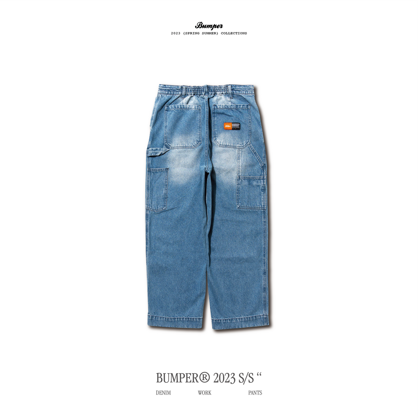 BUMPER 鐵道牛仔長褲