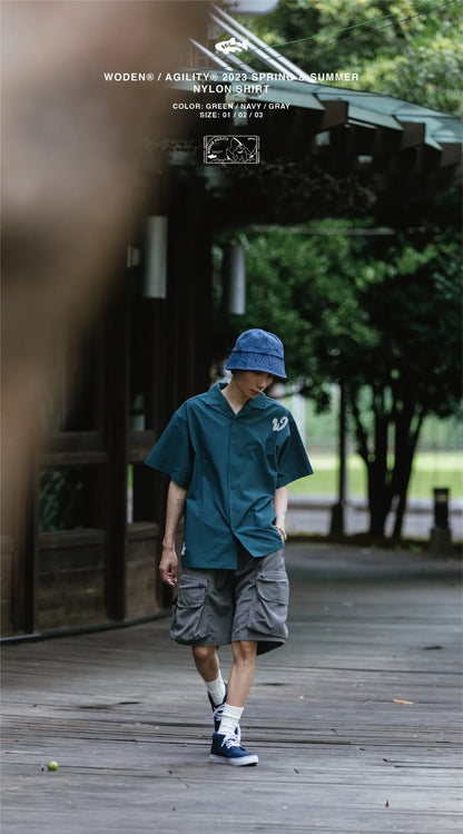 WODEN 23SS 072 WDxJKS Nylon Shirt 綠