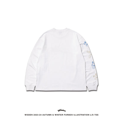 WODEN 2023-24 Autumn & Winter Furbo9 illustration L/S tee