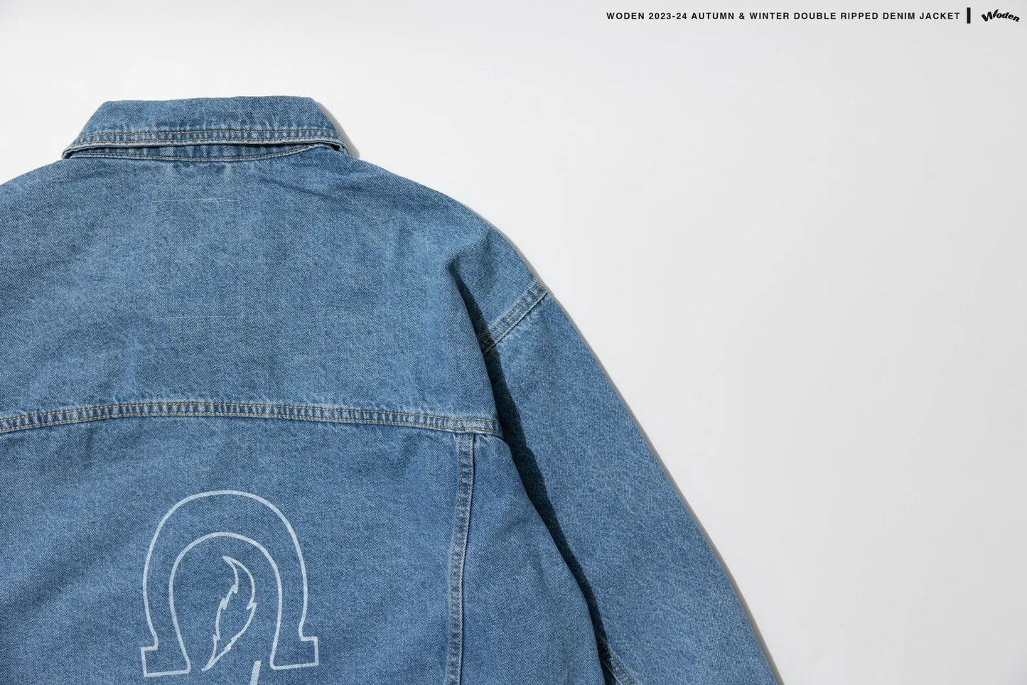 WODEN 2023-24 Autumn & Winter 008 Double Ripped Denim Jacket