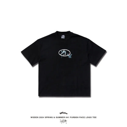 WODEN 2024 Spring & Summer 060 Furbo9 Face LOGO Tee