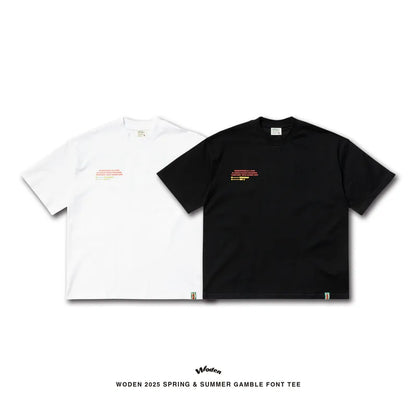 WODEN 2025 Spring & Summer Gamble Font Tee