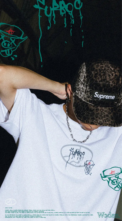 WODEN 2024 Spring & Summer 060 Furbo9 Face LOGO Tee