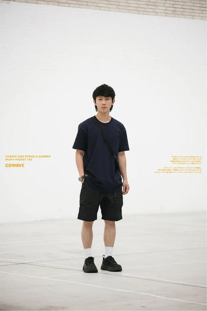 COWAVE Heavy Pocket Tee 藍