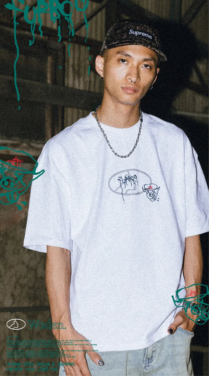 WODEN 2024 Spring & Summer 060 Furbo9 Face LOGO Tee
