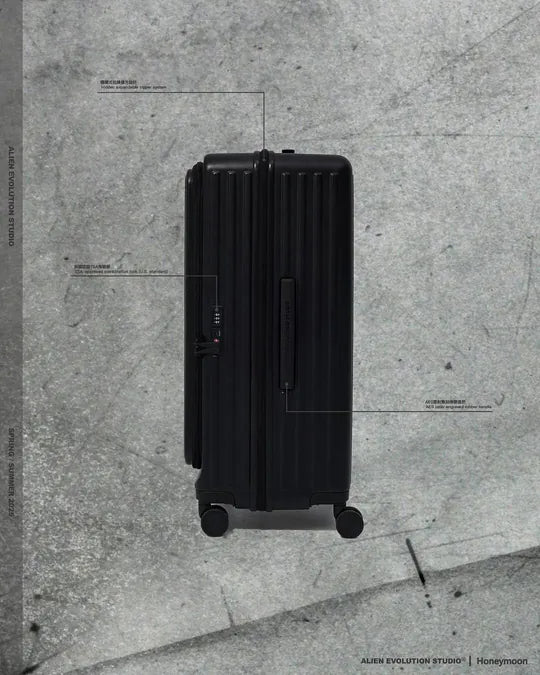 [預購] AES x HONEYMOON 聯名行李箱 多功能旅行箱 黑 20吋/29吋 MULTIFUNCTIONAL TRAVEL SUITCASE