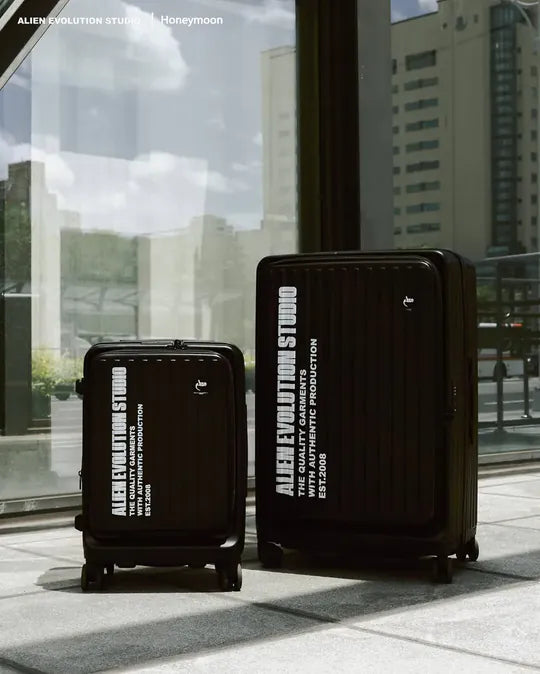 [預購] AES x HONEYMOON 聯名行李箱 多功能旅行箱 黑 20吋/29吋 MULTIFUNCTIONAL TRAVEL SUITCASE
