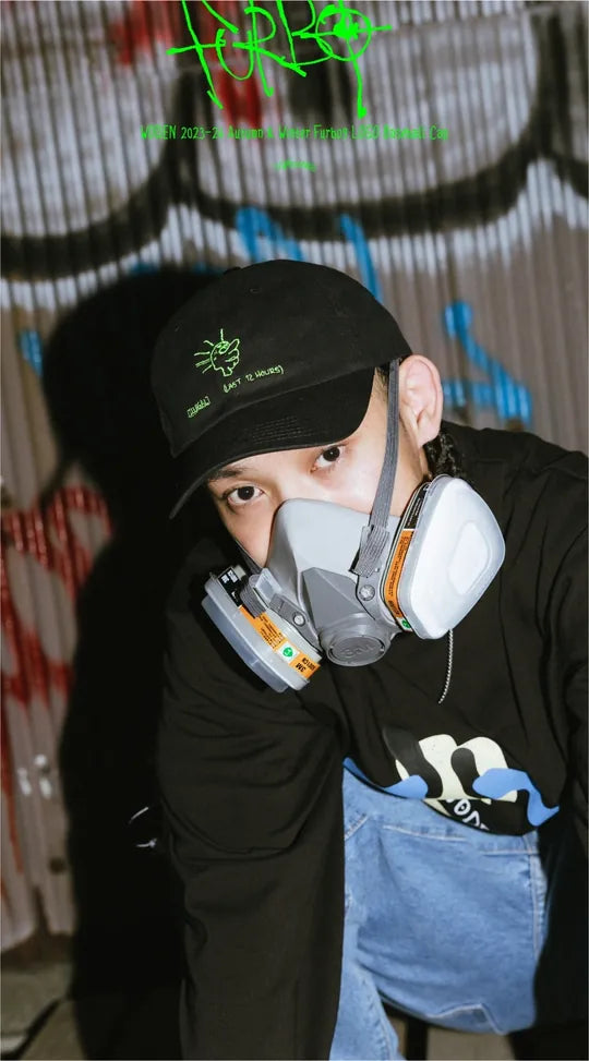 WODEN 2023-24 Autumn & Winter Furbo9 LOGO Baseball Cap 黑