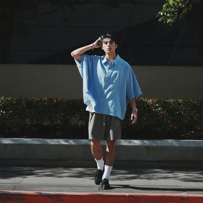 P.B.P LOOSE OXFORD SHIRTS