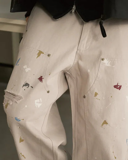 P.B.P Distressed Double Knee Pants