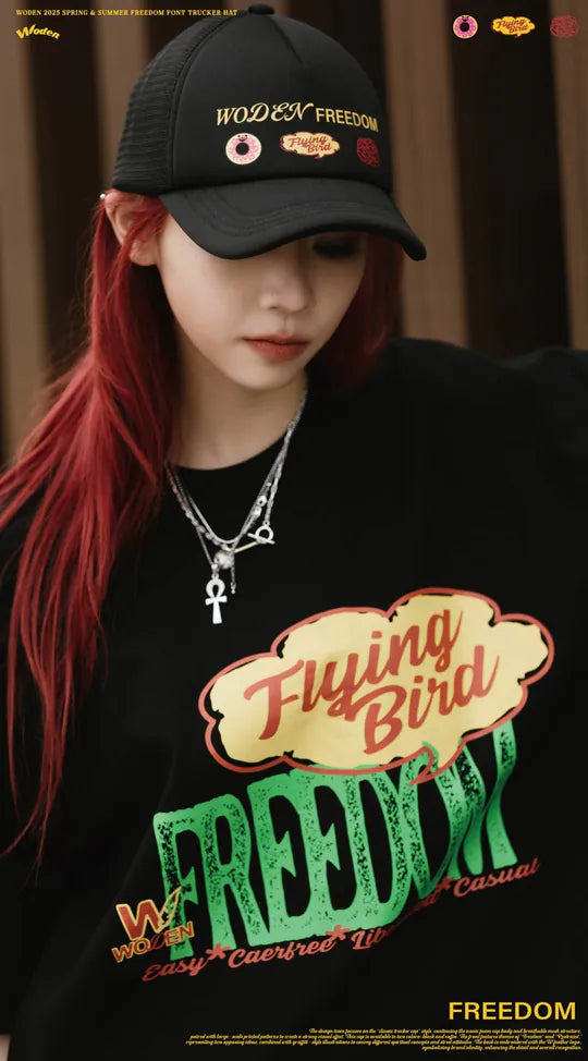 WODEN 2025 Spring & Summer 033 Freedom Font Trucker Hat