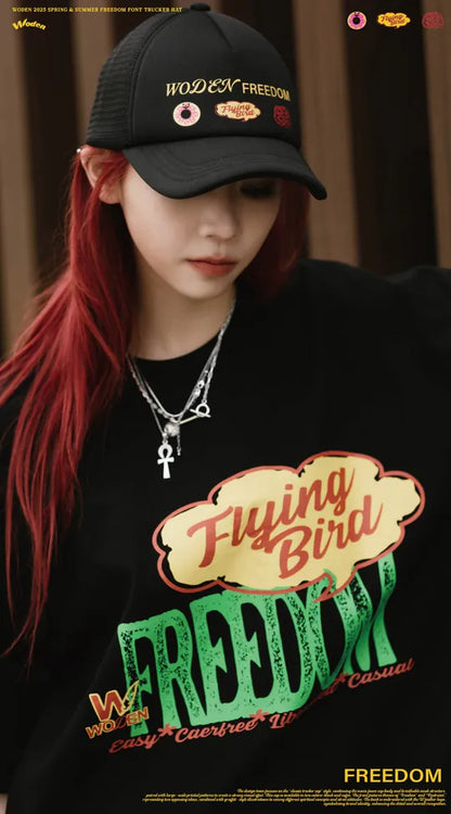 WODEN 2025 Spring & Summer 033 Freedom Font Trucker Hat