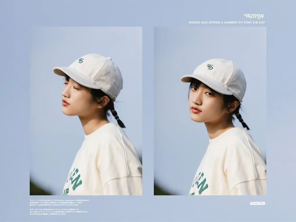 WODEN 2023 Spring & Summer IVY Font S/B Cap 白