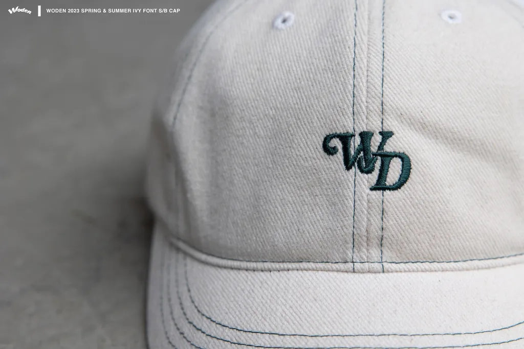 WODEN 2023 Spring & Summer IVY Font S/B Cap 白