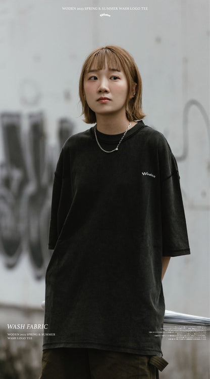 WODEN 2023 Spring & Summer 031 Wash LOGO tee