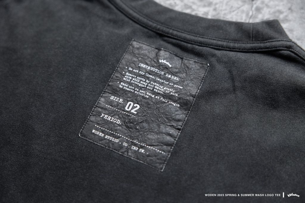 WODEN 2023 Spring & Summer 031 Wash LOGO tee