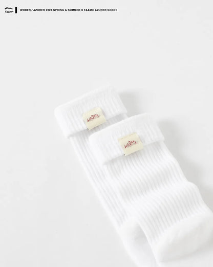 WODEN / Azurer 2023 Spring & Summer X faam® Azurer Socks 白色