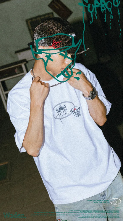WODEN 2024 Spring & Summer 060 Furbo9 Face LOGO Tee