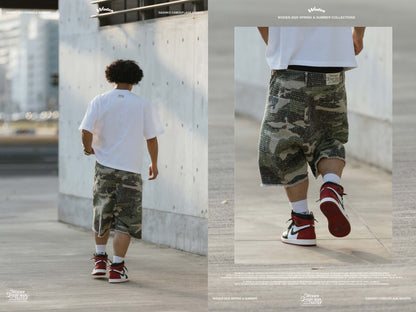 WODEN 2025 Spring & Summer 031 Sashiko Camouflage Shorts