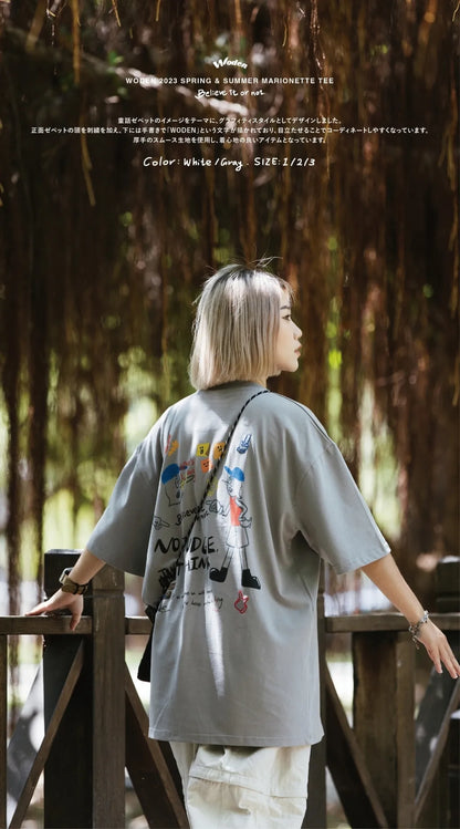 WODEN 2023 Spring & Summer 052 Marionette tee 灰色