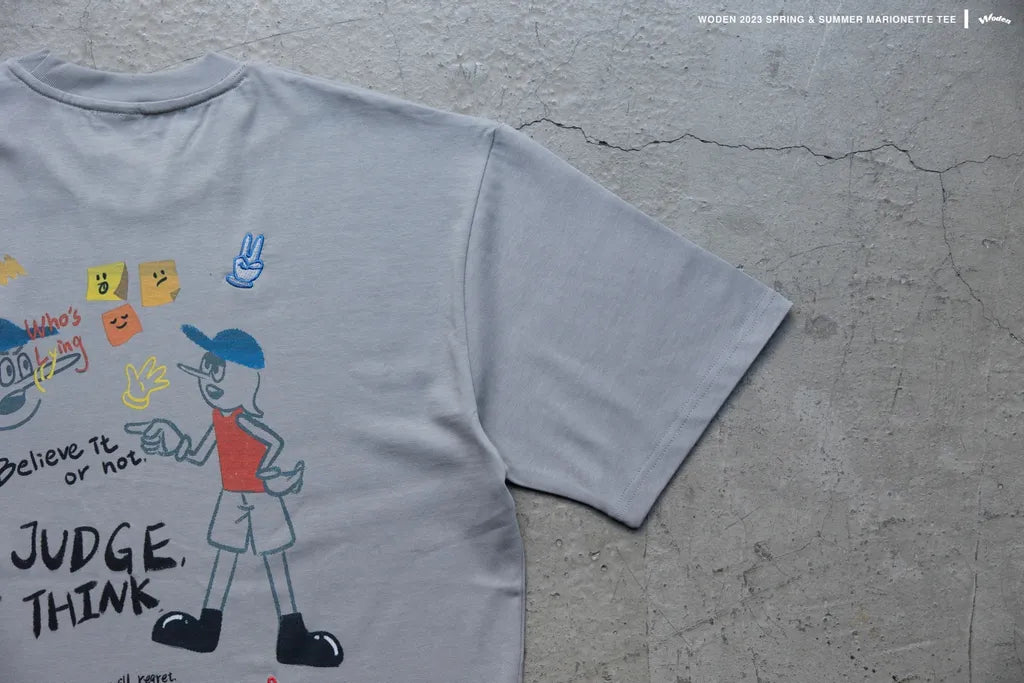 WODEN 2023 Spring & Summer 052 Marionette tee 灰色
