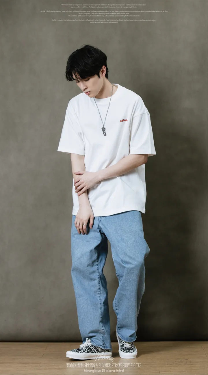 WODEN 2024 Spring & Summer 032 Strawberry Pic Tee