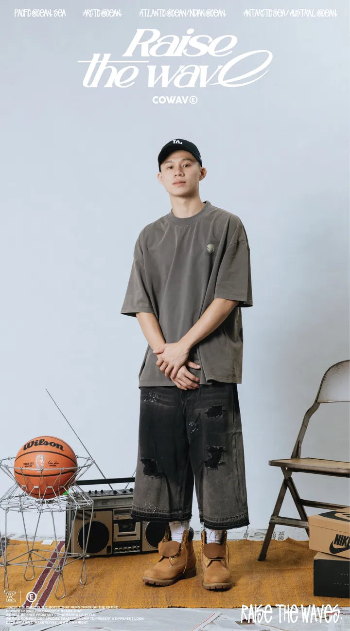 COWAVE 24SS Sunny man font tee