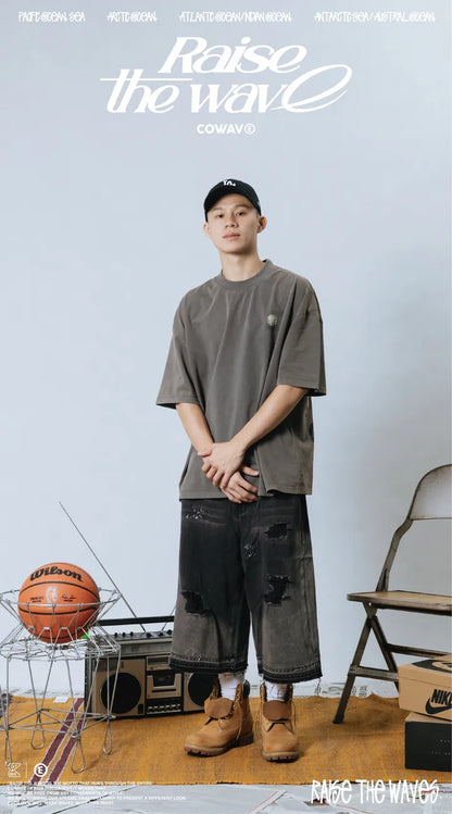 COWAVE 24SS Sunny man font tee