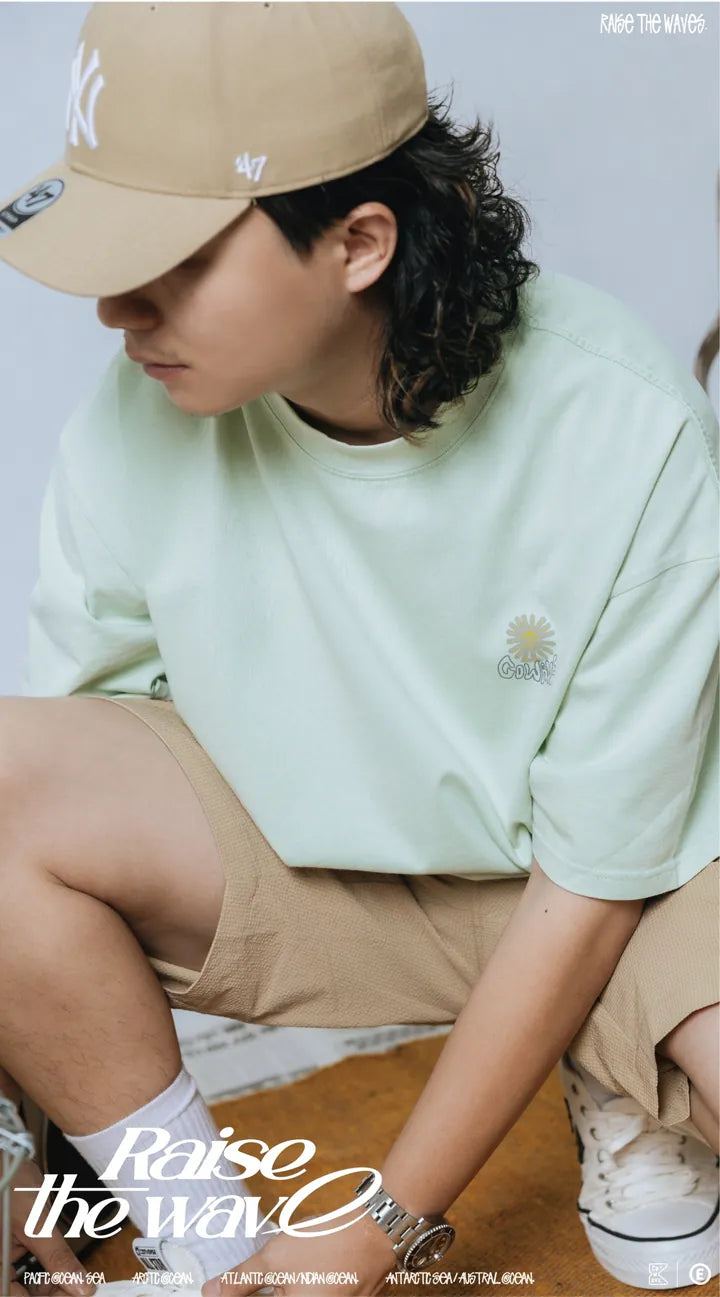 COWAVE 24SS Sunny man font tee
