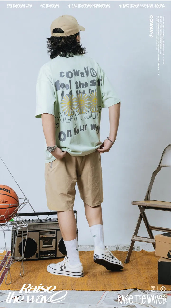 COWAVE 24SS Sunny man font tee