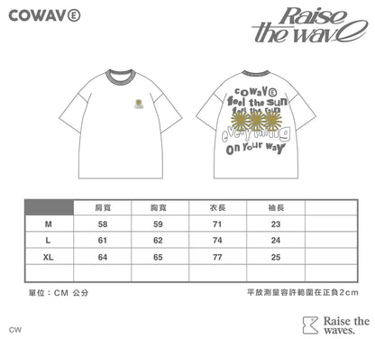 COWAVE 24SS Sunny man font tee