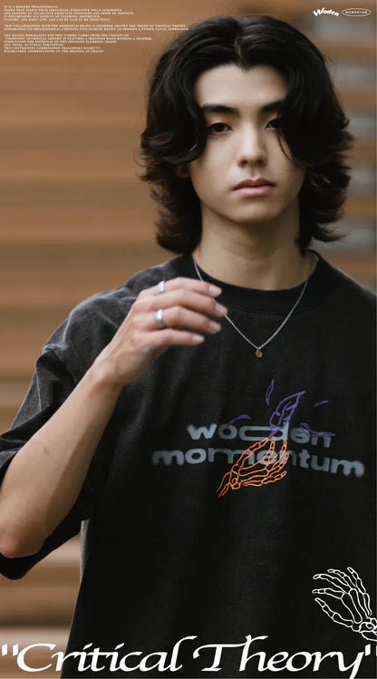 WODEN 2024 Spring & Summer 071 Momentum Wash LOGO Tee