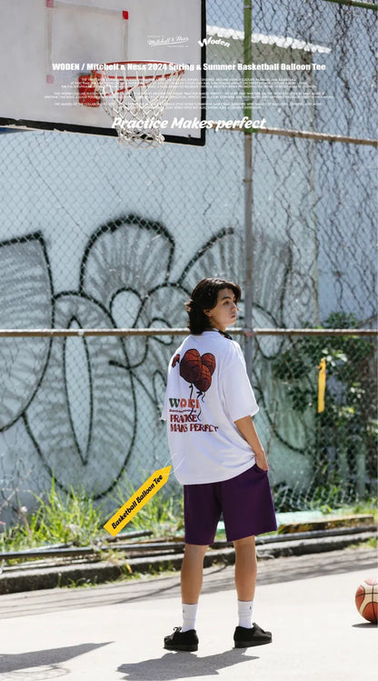 WODEN / Mitchell & Ness 2024 Spring & Summer 078 Basketball Balloon tee