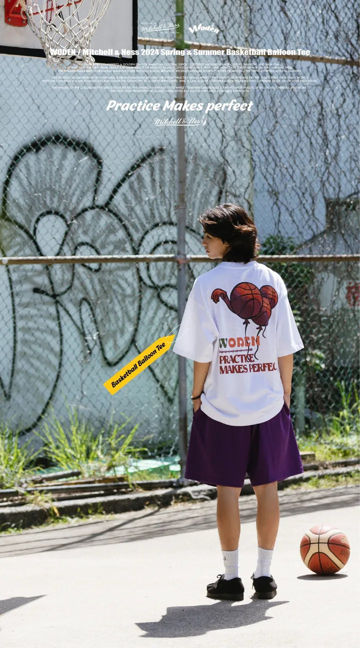 WODEN / Mitchell & Ness 2024 Spring & Summer 078 Basketball Balloon tee