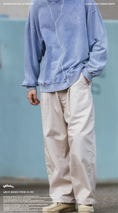 WODEN 2024 Fall & Winter 024 Clean LOGO Cargo Pants