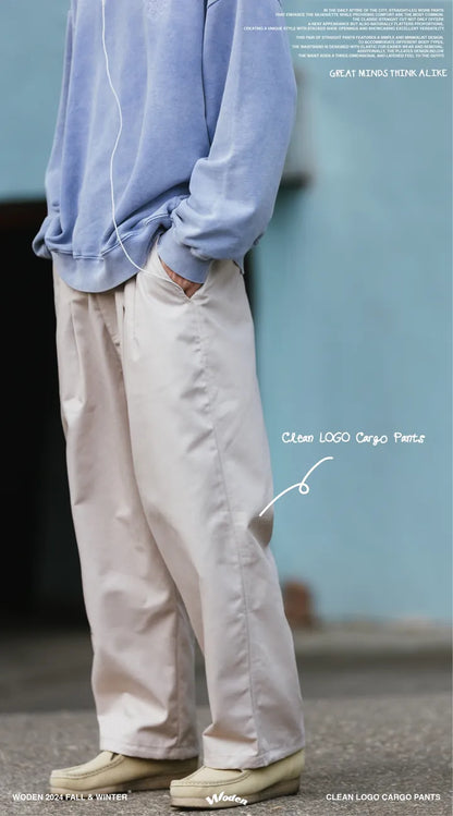 WODEN 2024 Fall & Winter 024 Clean LOGO Cargo Pants