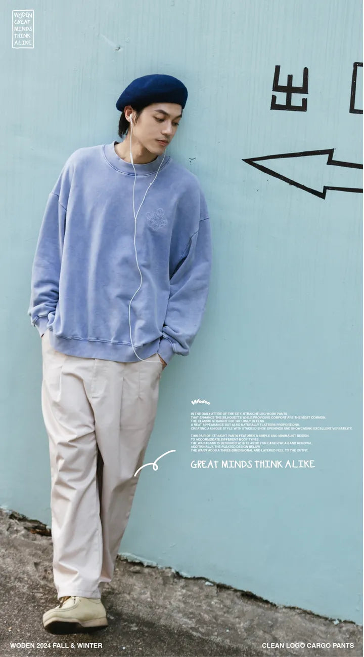 WODEN 2024 Fall & Winter 024 Clean LOGO Cargo Pants