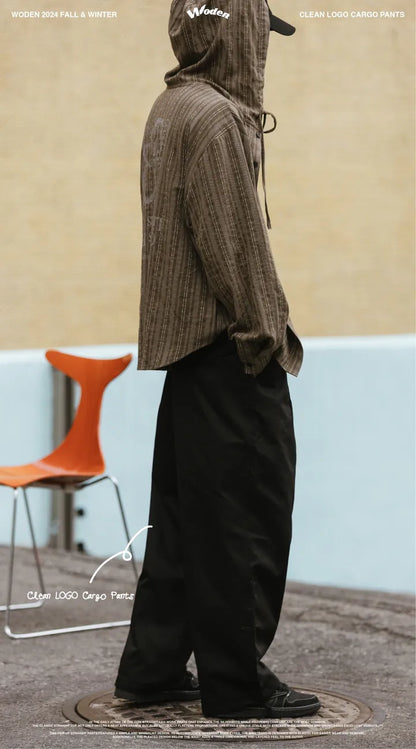 WODEN 2024 Fall & Winter 024 Clean LOGO Cargo Pants
