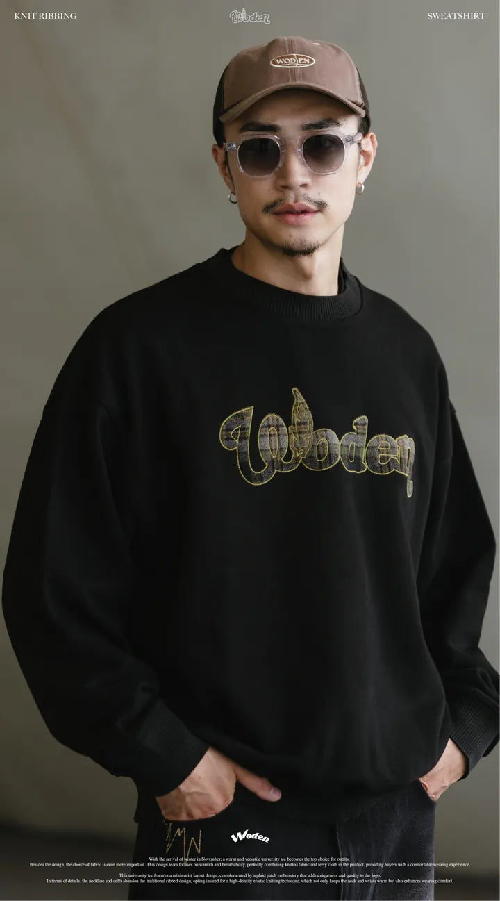 WODEN 2024 FALL &WINTER 032 KNIT RIBBING SWEATSHIRT