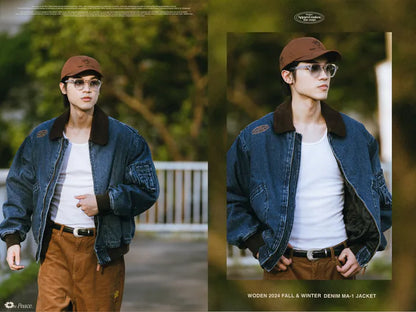 WODEN 2024 FALL & WINTER 031 DENIM MA-1 JACKET